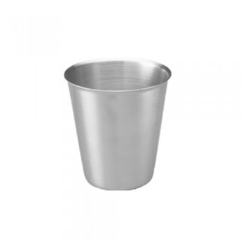 Metal Cup Stainless Steel, Size Ø 90 x 90 mm